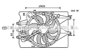 AVA QUALITY COOLING Ventilators, Motora dzesēšanas sistēma FT7602